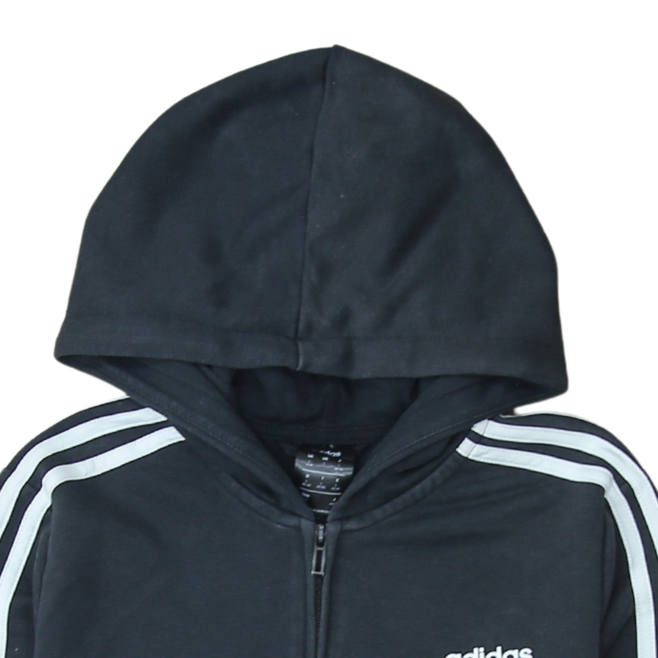 Womens UK Size L adidas Black Full Zip Hoodie