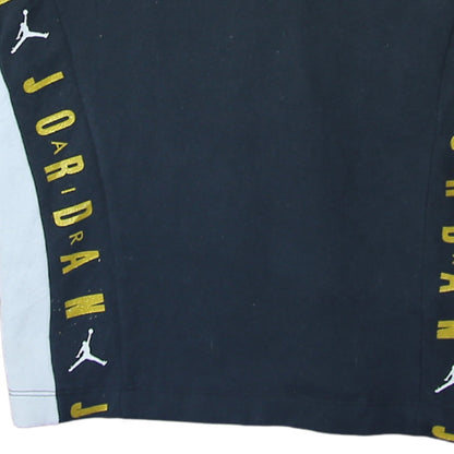 Jordan Girls Black 12-13 Years Tunic Hoodie Dress with Logo Print