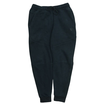 Nike Men's Black Fleece Joggers M Regular Fit Tapered Drawstring Sports Trousers