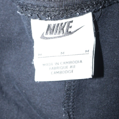Nike Men's Black Fleece Joggers M Regular Fit Tapered Drawstring Sports Trousers