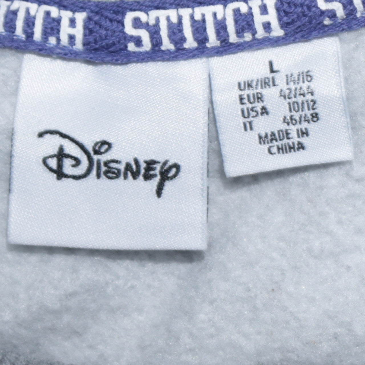 Womens UK Size L Disney Grey Pullover Sweatshirt