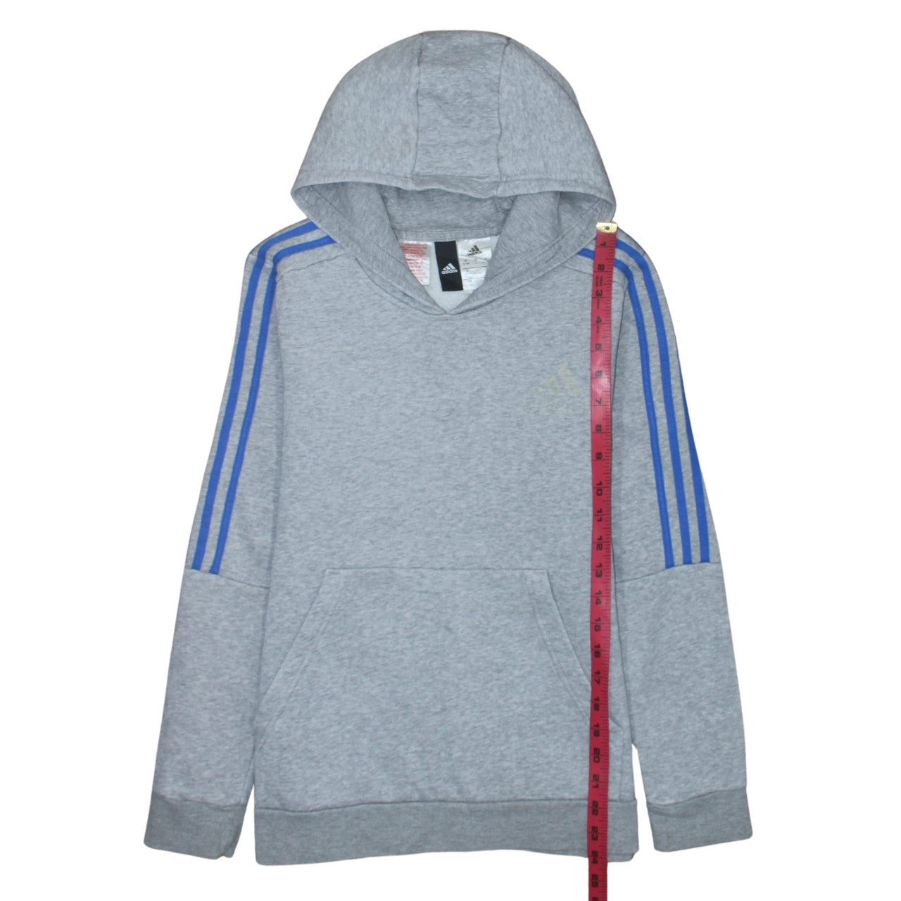 Teens UK Size 164 adidas Grey Pullover Hoodie