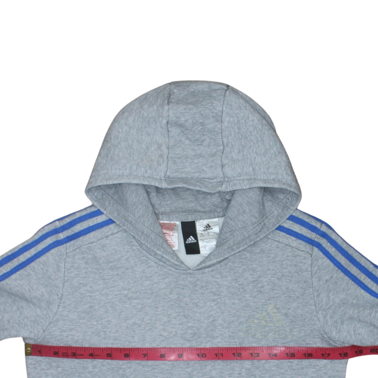 Teens UK Size 164 adidas Grey Pullover Hoodie
