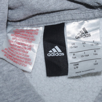 Teens UK Size 164 adidas Grey Pullover Hoodie