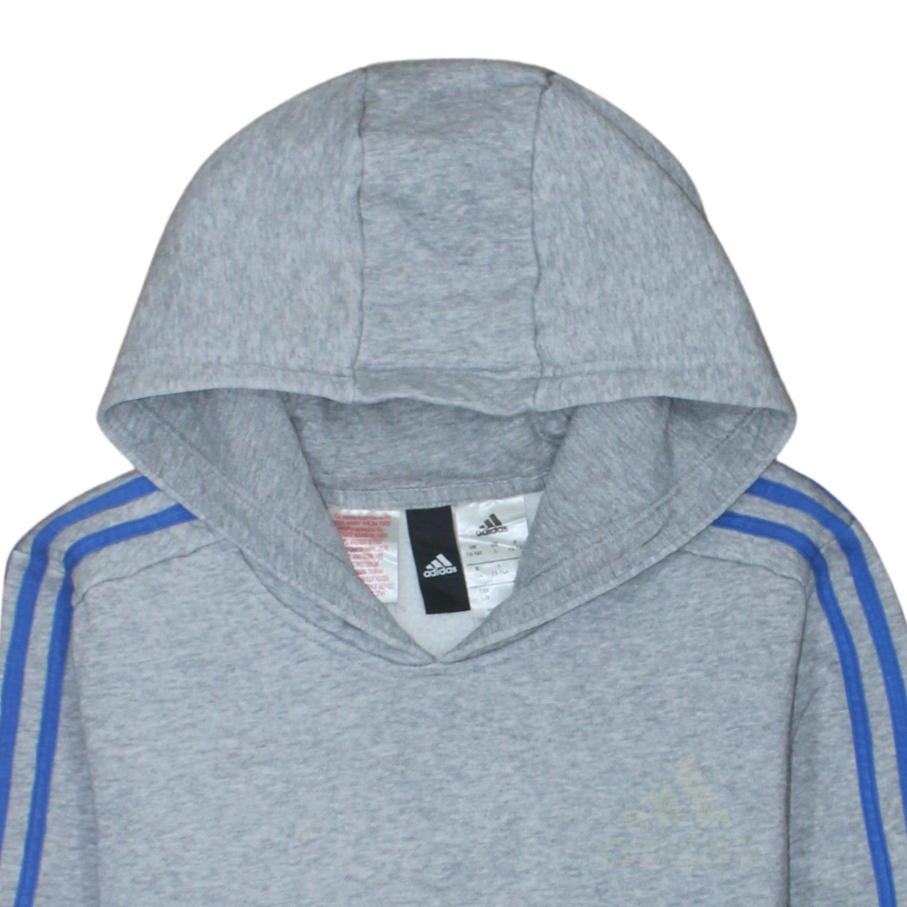 Teens UK Size 164 adidas Grey Pullover Hoodie