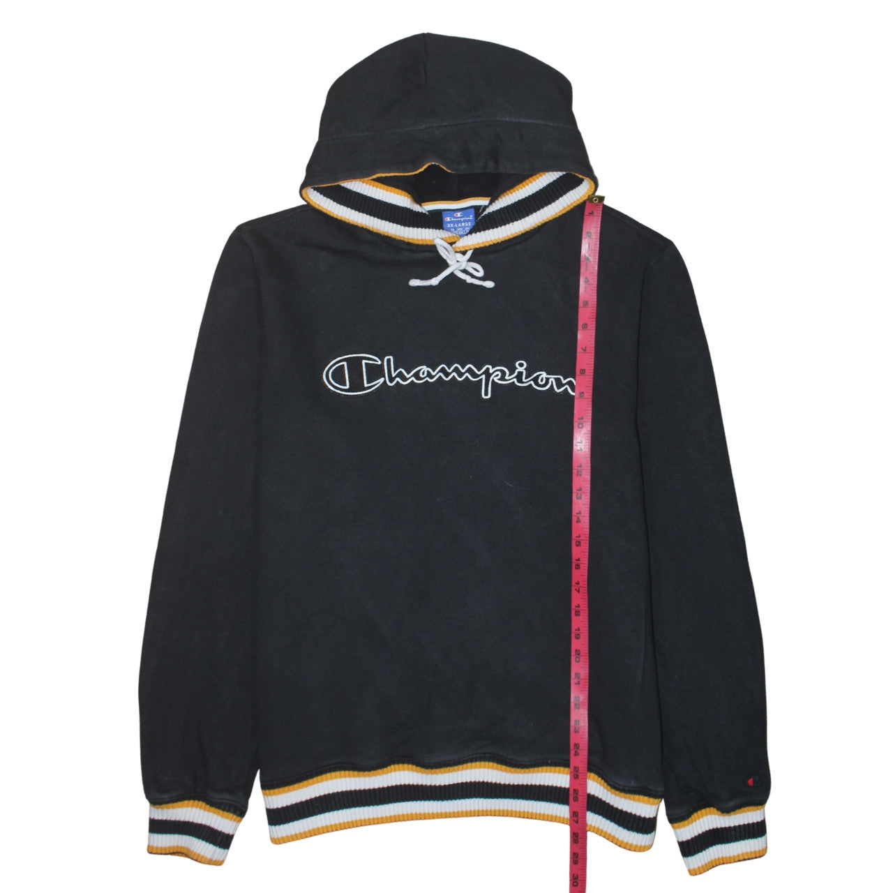 Mens UK Size 2XL Champion Black Pullover Hoodie