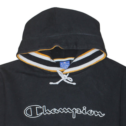 Mens UK Size 2XL Champion Black Pullover Hoodie