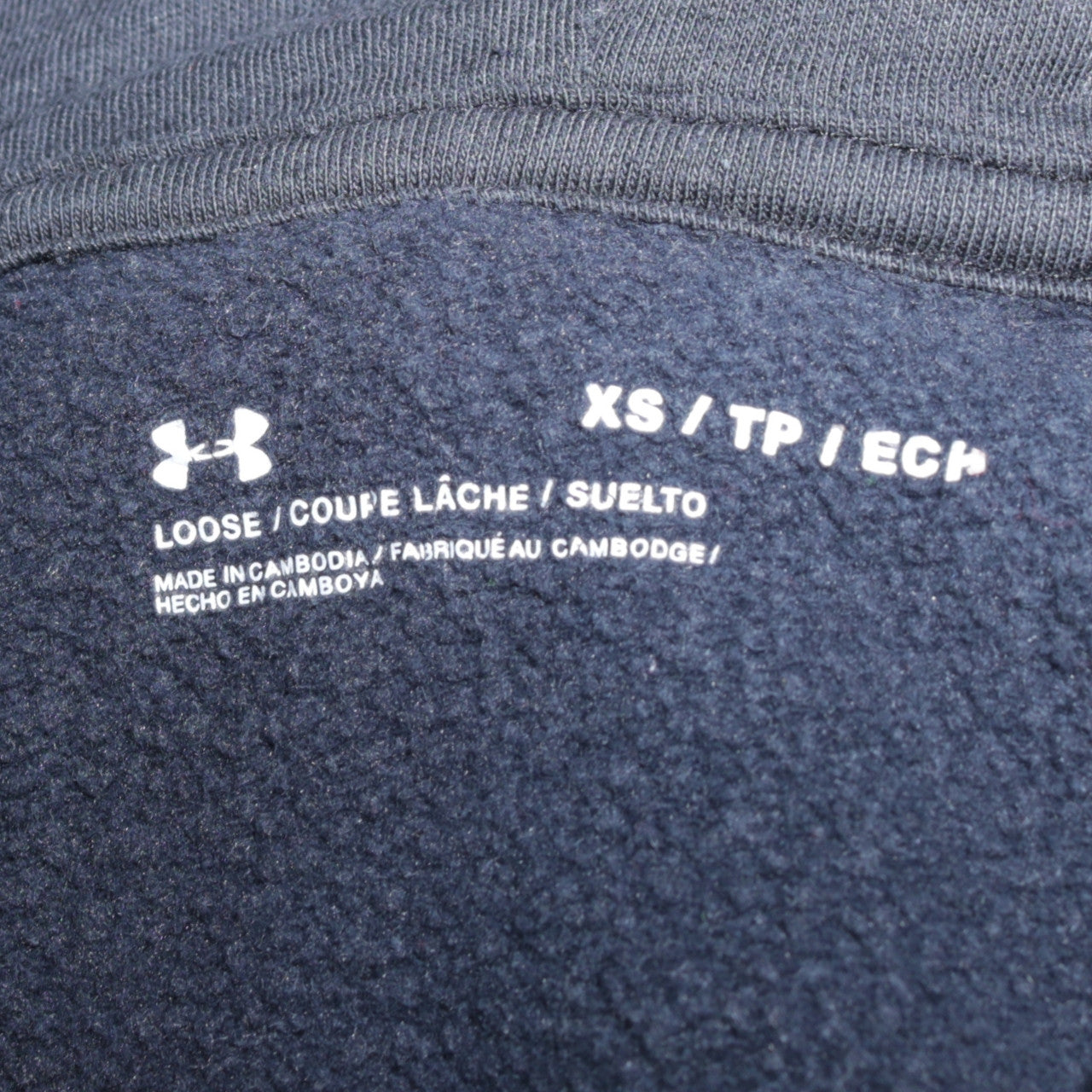 Mens UK Size XS Under armour Blue Pullover Hoodie