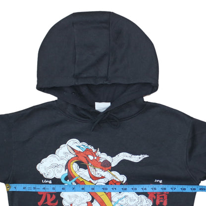 Womens UK Size 2XS Disney Black Pullover Hoodie