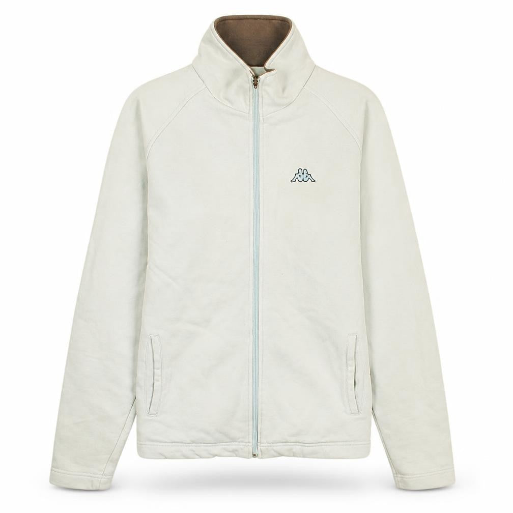 Mens UK Size L Kappa Beige Full Zip Sweatshirt
