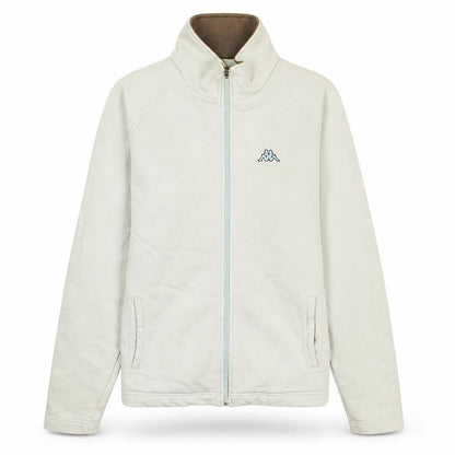 Mens UK Size L Kappa Beige Full Zip Sweatshirt
