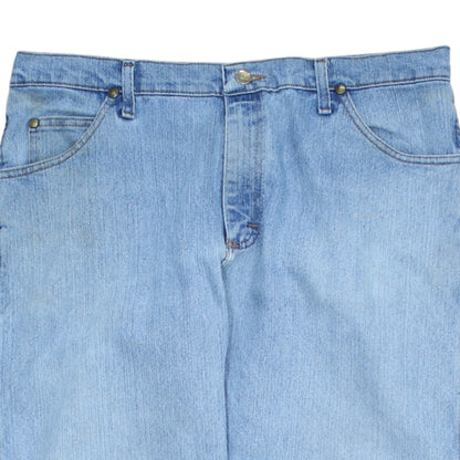 Mens UK Size L Wrangler Classic Fit Straight Blue Jeans