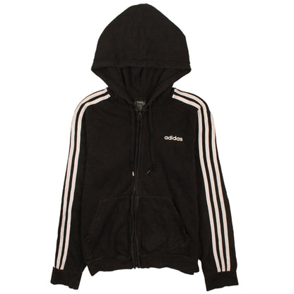 Mens UK Size M adidas Black Full Zip Hoodie