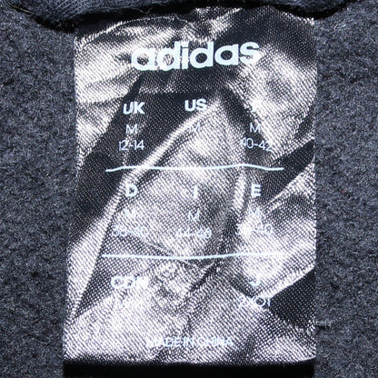 Mens UK Size M adidas Black Full Zip Hoodie