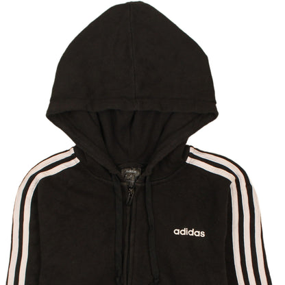 Mens UK Size M adidas Black Full Zip Hoodie