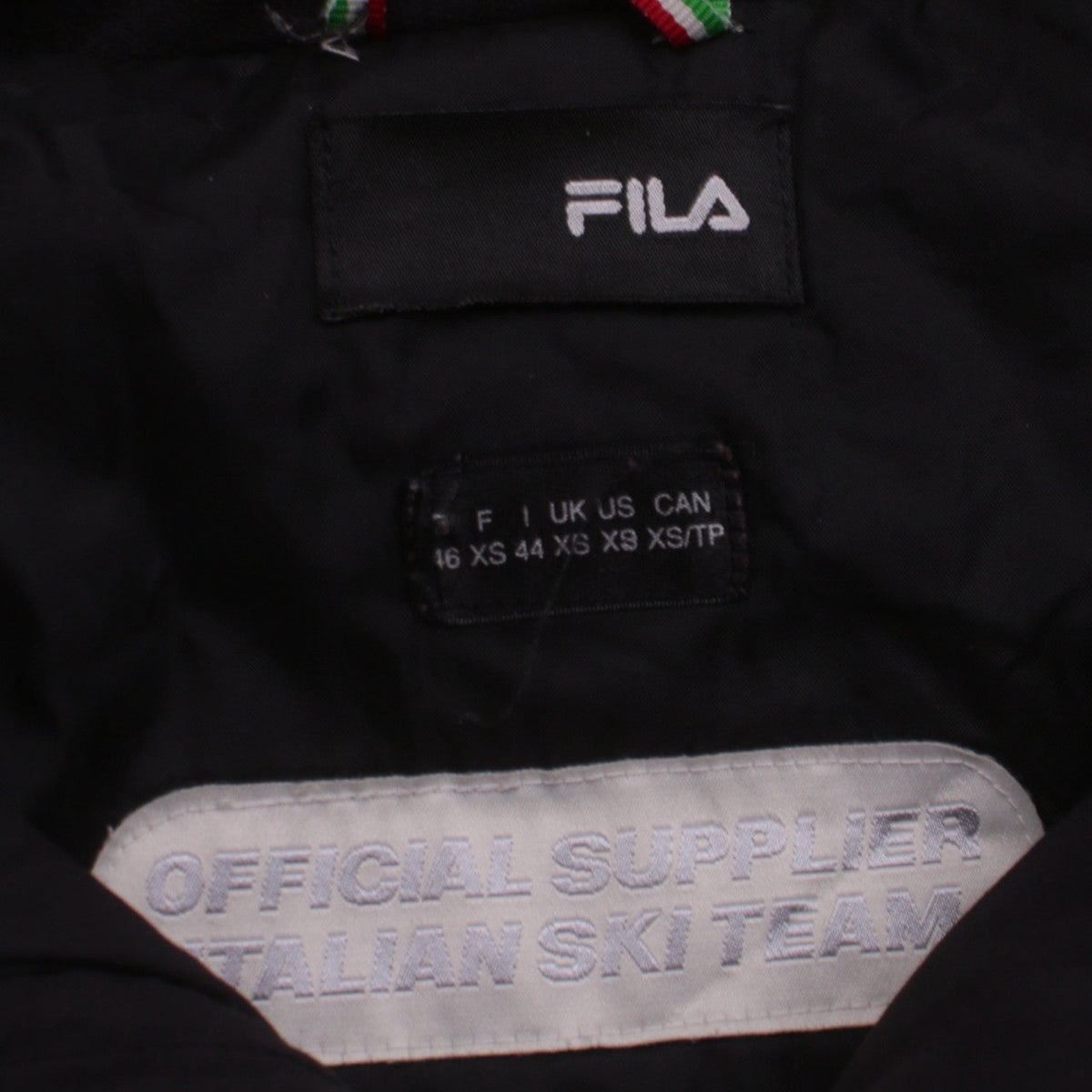 Fila Men's Black XS Ski Winter Softshell Puffer Jacket