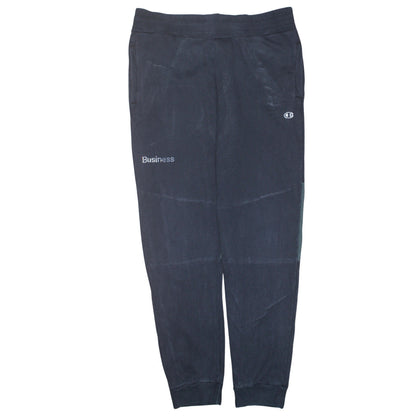 Mens UK Size M Champion by Wood Wood Regular Fit Jogger Black Trousers