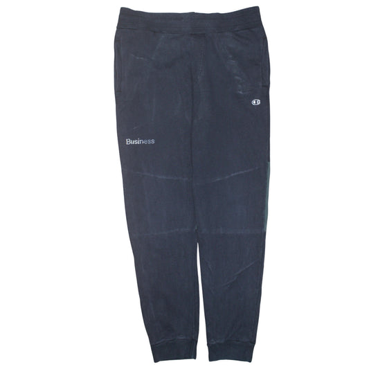 Mens UK Size M Champion by Wood Wood Regular Fit Jogger Black Trousers