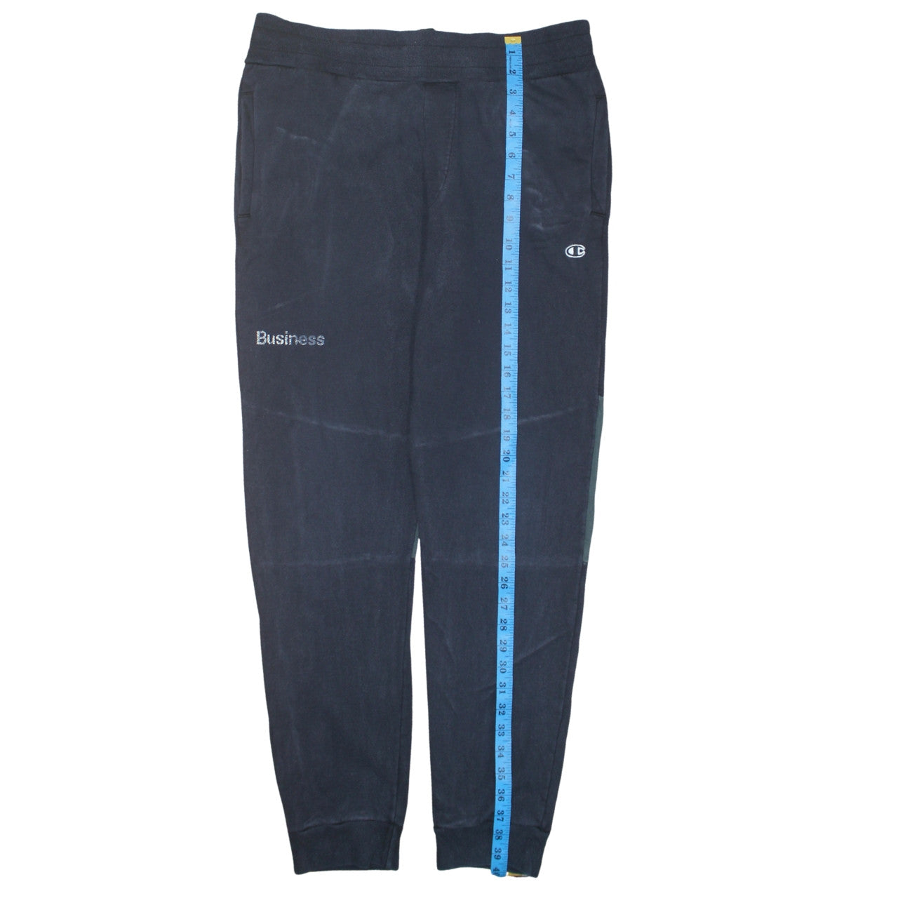 Mens UK Size M Champion by Wood Wood Regular Fit Jogger Black Trousers
