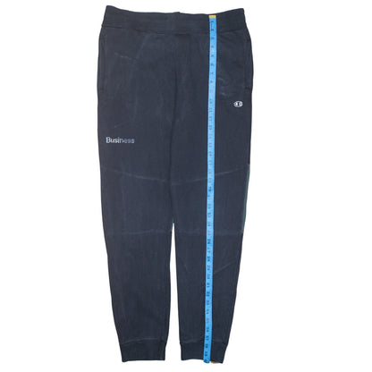 Mens UK Size M Champion by Wood Wood Regular Fit Jogger Black Trousers