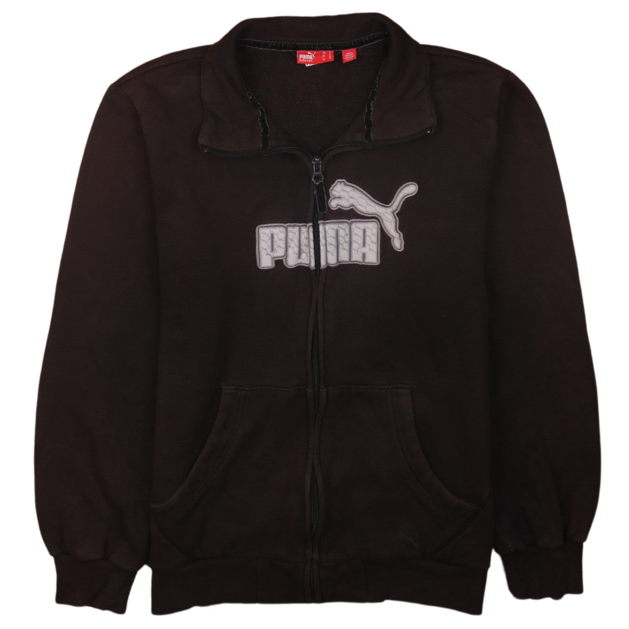 Womens UK Size L PUMA Black Full Zip Sweatshirt