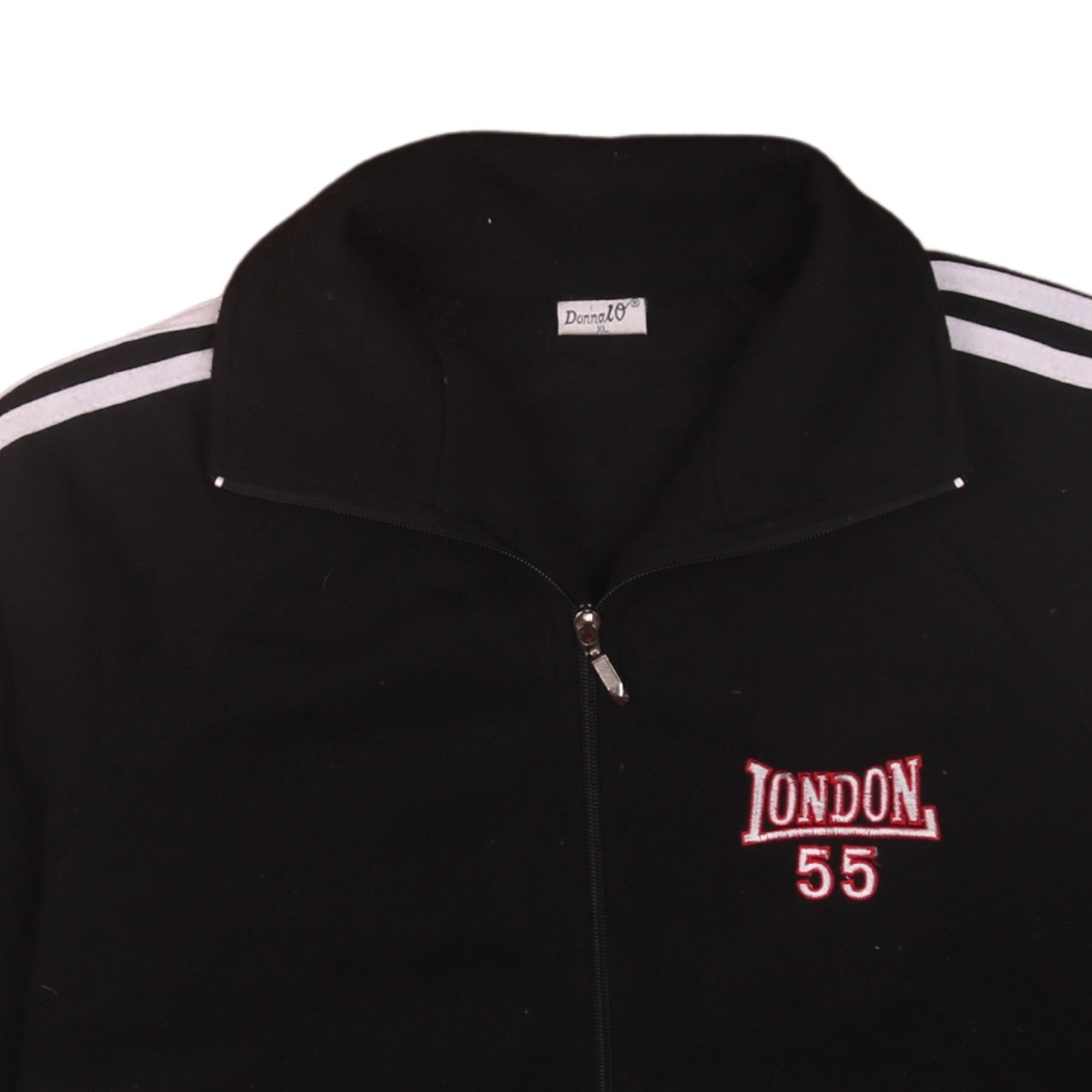 Womens UK Size XL Donna10 Black Full Zip Sweatshirt