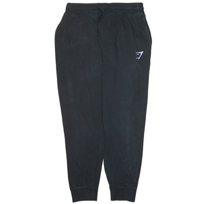 Mens UK Size M Gymshark Slim Fit Jogger Black Trousers