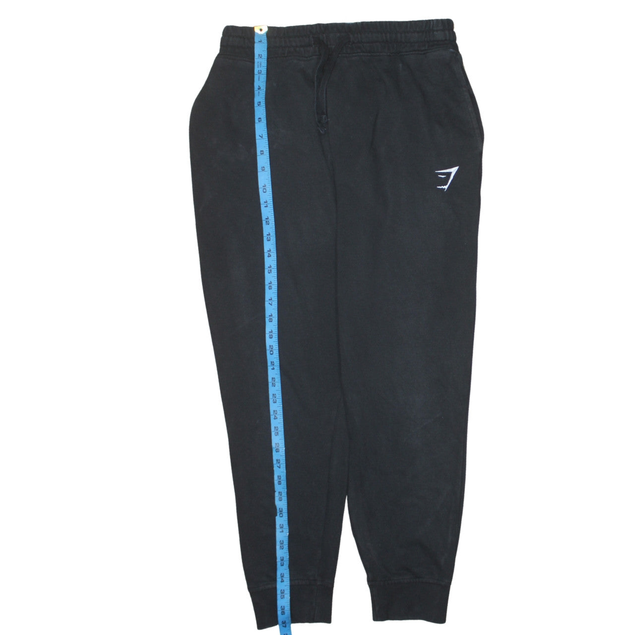 Mens UK Size M Gymshark Slim Fit Jogger Black Trousers