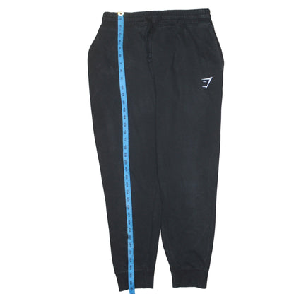Mens UK Size M Gymshark Slim Fit Jogger Black Trousers