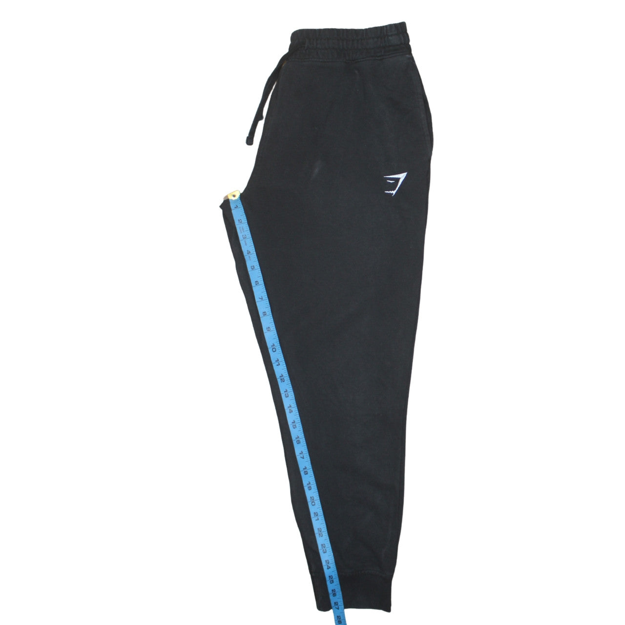 Mens UK Size M Gymshark Slim Fit Jogger Black Trousers