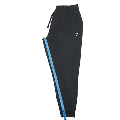 Mens UK Size M Gymshark Slim Fit Jogger Black Trousers
