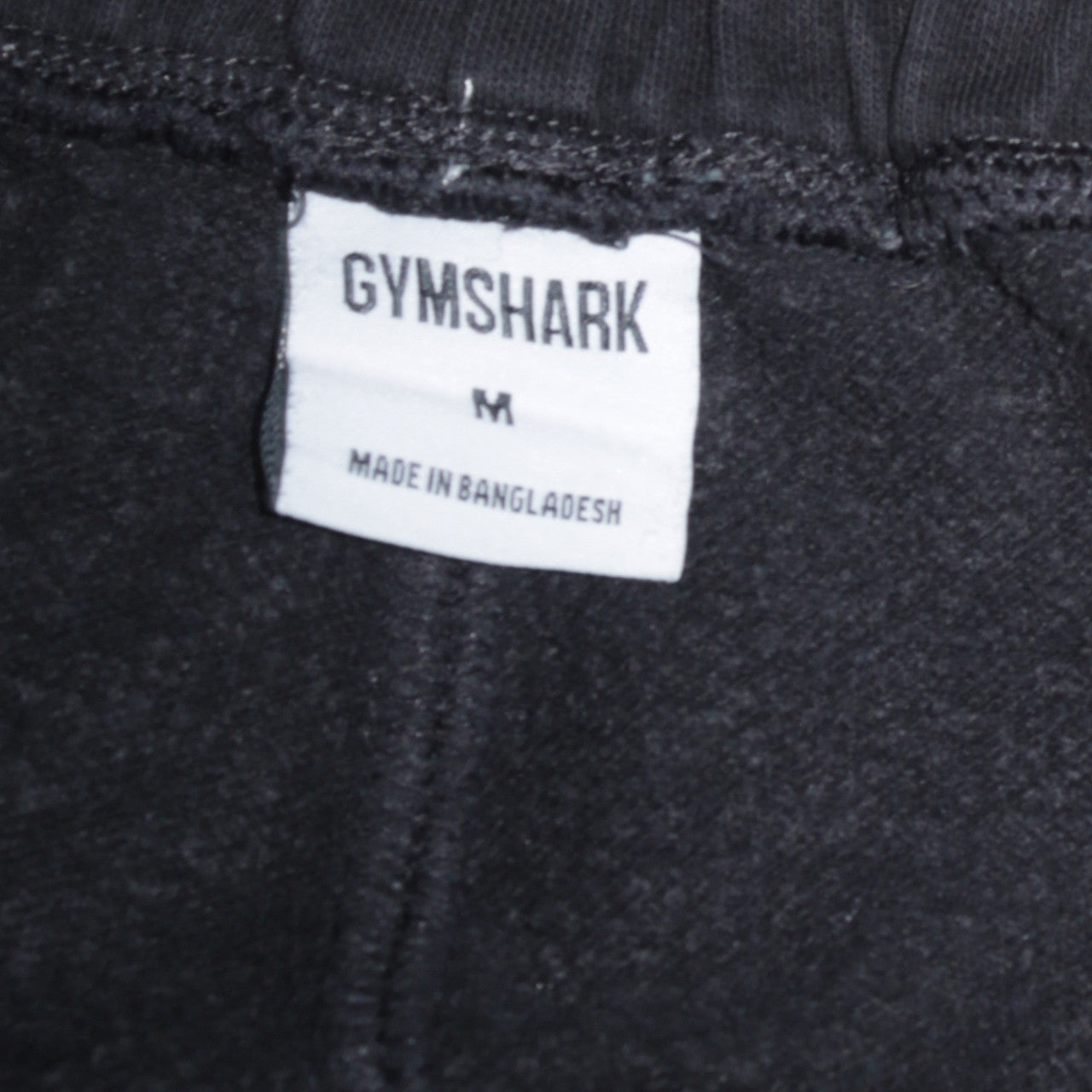 Mens UK Size M Gymshark Slim Fit Jogger Black Trousers