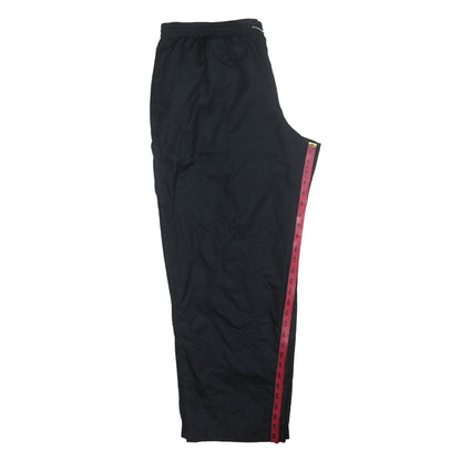 Mens UK Size 3XL ZegnaSport Regular Fit Track Pants Black Trousers