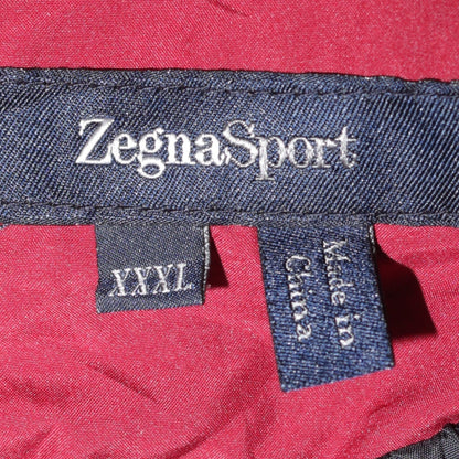 Mens UK Size 3XL ZegnaSport Regular Fit Track Pants Black Trousers