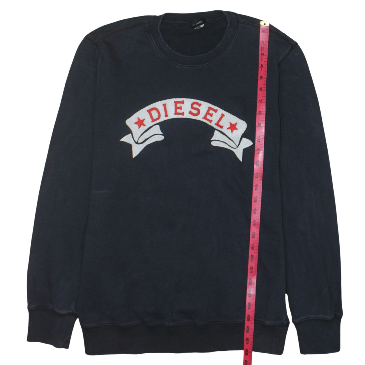 Mens UK Size L Diesel Blue Pullover Sweatshirt