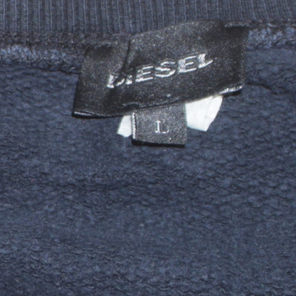 Mens UK Size L Diesel Blue Pullover Sweatshirt