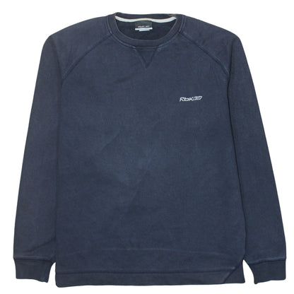 Mens UK Size L Reebok Blue Pullover Sweatshirt