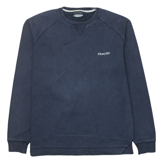 Mens UK Size L Reebok Blue Pullover Sweatshirt