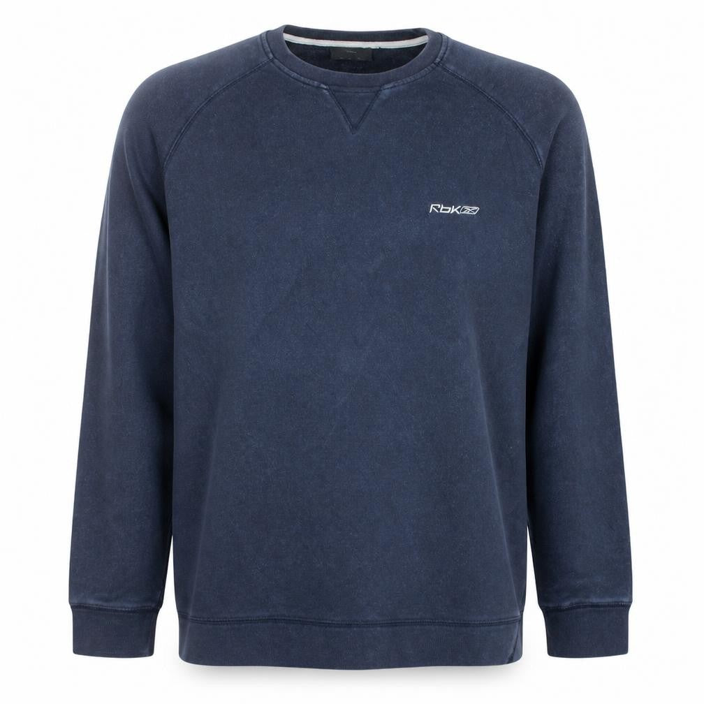 Mens UK Size L Reebok Blue Pullover Sweatshirt