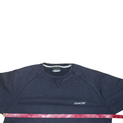 Mens UK Size L Reebok Blue Pullover Sweatshirt