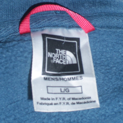 Mens UK Size L The North Face Blue Pullover Hoodie