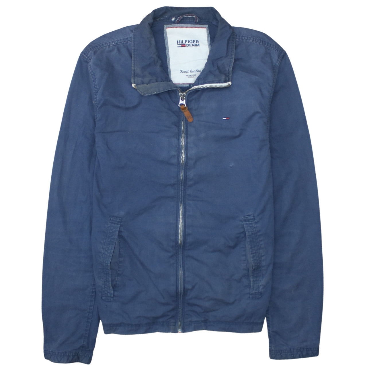 Mens UK Size L Tommy Hilfiger Denim Blue Basic Jacket