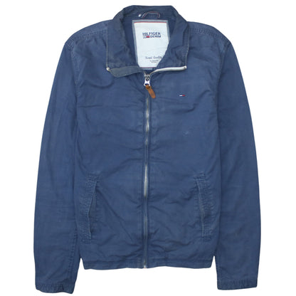 Mens UK Size L Tommy Hilfiger Denim Blue Basic Jacket