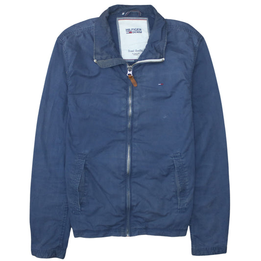 Mens UK Size L Tommy Hilfiger Denim Blue Basic Jacket