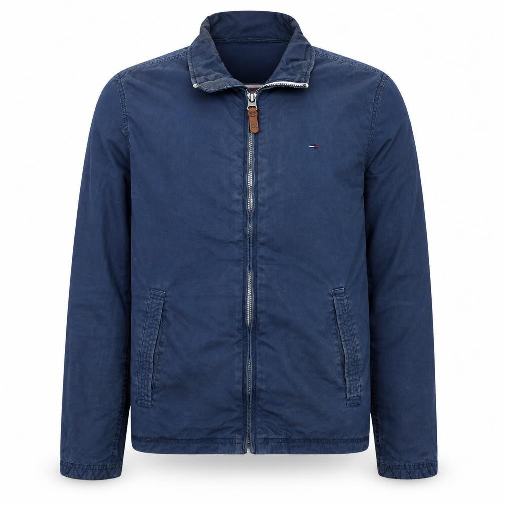 Mens UK Size L Tommy Hilfiger Denim Blue Basic Jacket