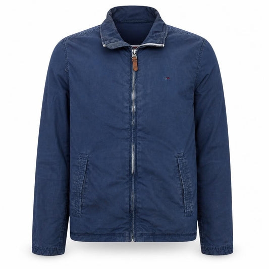 Mens UK Size L Tommy Hilfiger Denim Blue Basic Jacket