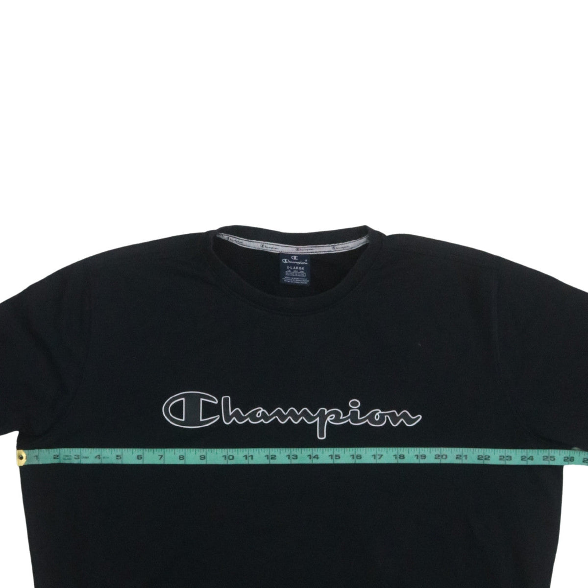Mens UK Size XL Champion Black Pullover Sweatshirt