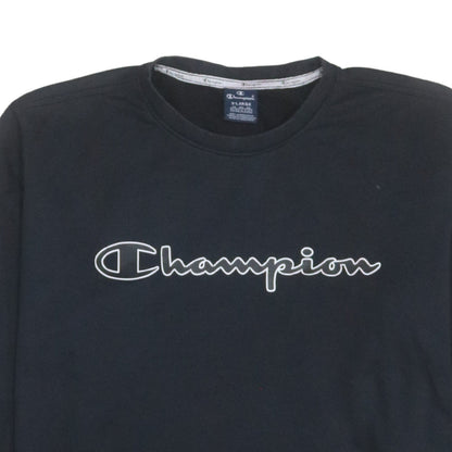 Mens UK Size XL Champion Black Pullover Sweatshirt