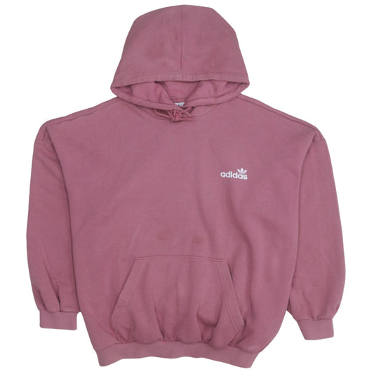 Womens UK Size 16 adidas Pink Pullover Hoodie
