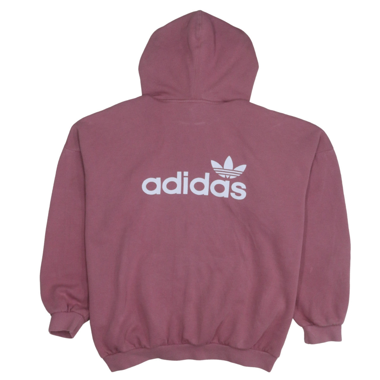 Womens UK Size 16 adidas Pink Pullover Hoodie